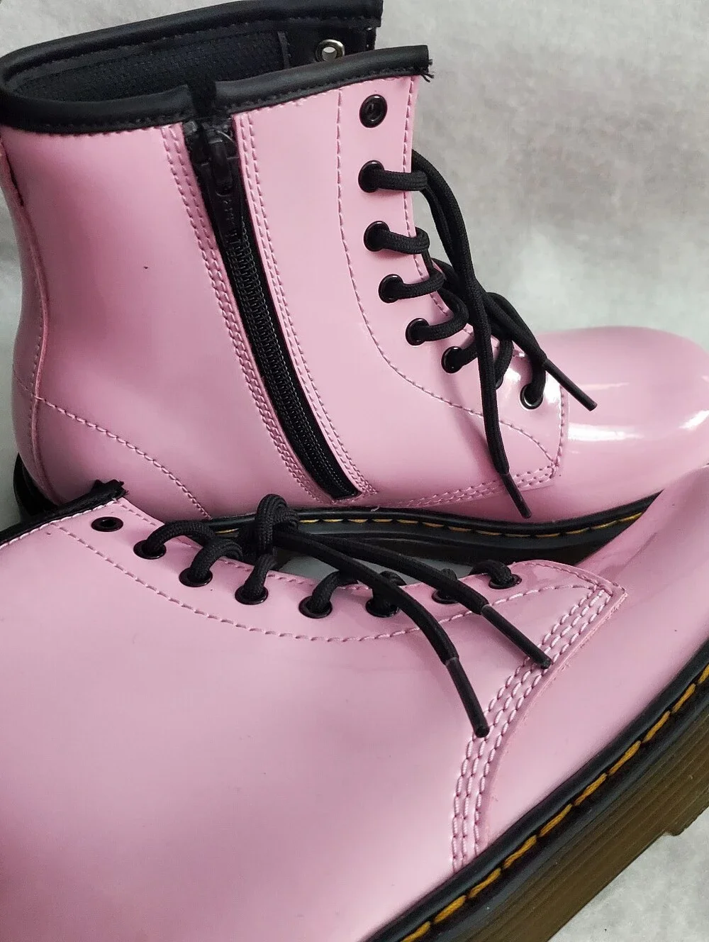 Dr. Martens 1460 8-Eye Patent Boot - Girls - Pale Pink